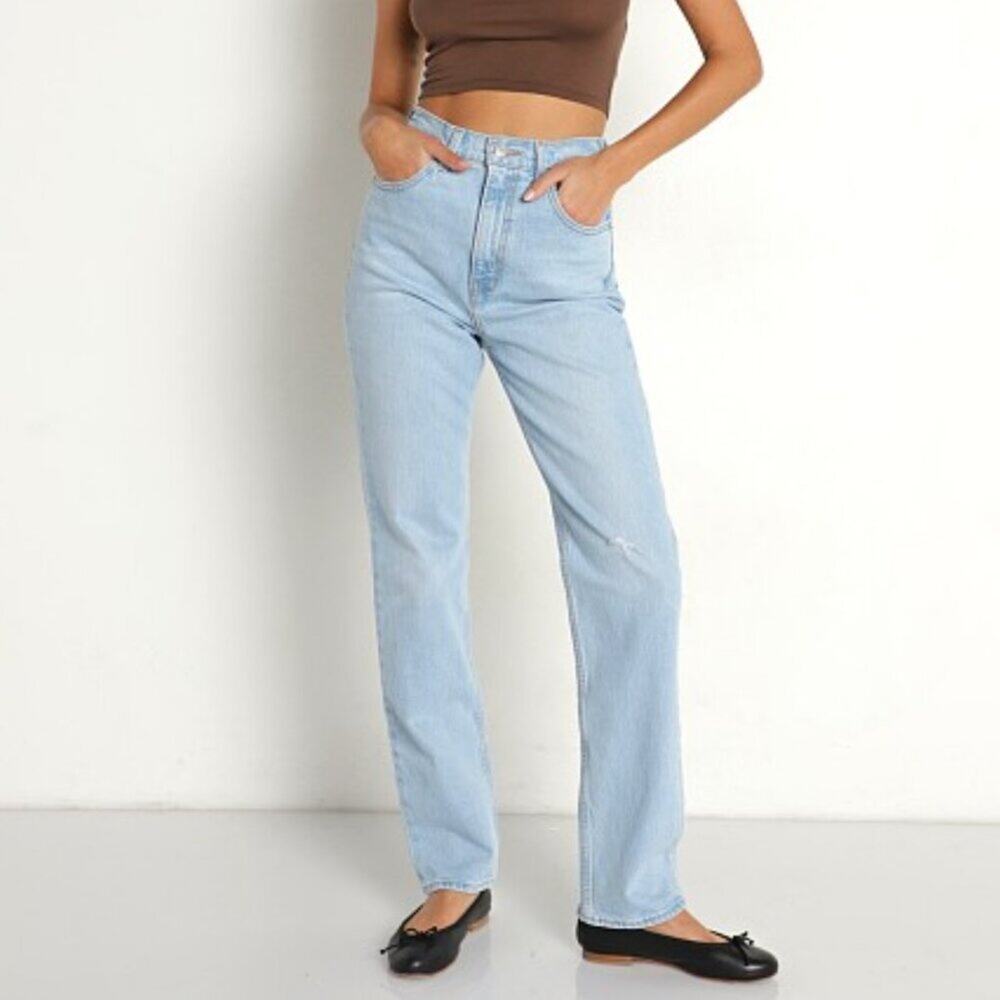 Levi's 70's High Slim Straight Jeans in Marin Hits Wash